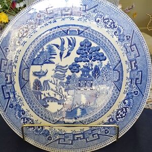 Vintage Blue Willow Plate